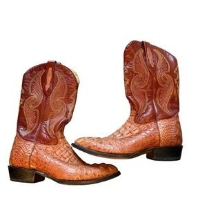 Men’s Tauro Genuine Crocodile western Cowboy Boots Size 8.5